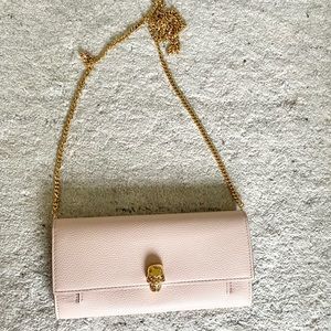 Alexander McQueen skull wallet on chain